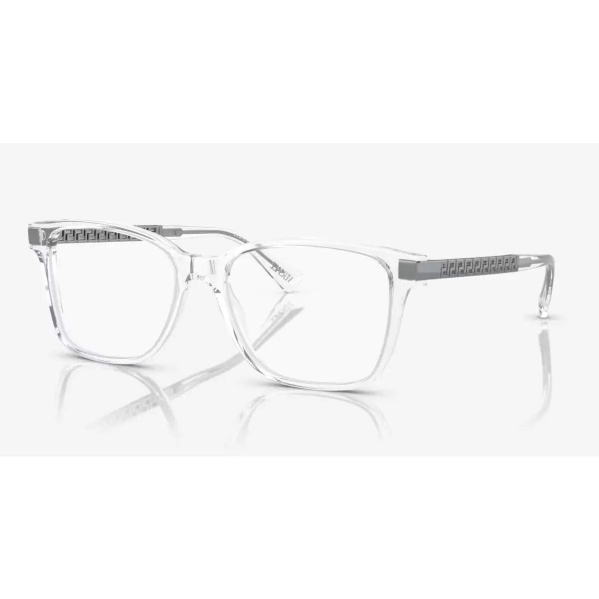 Versace Reading Glasses Mod. 3340-U 148 55-17 Crystal Silver Frames Readers