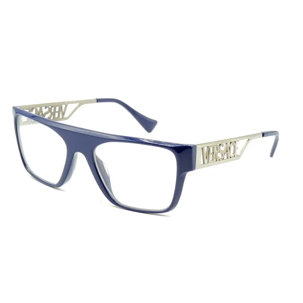 Versace Reading Glasses Mod. 3326-U 911 53-19 Blue Silver Frames Readers