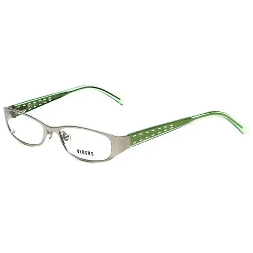 Versus by Versace Designer Reading Glasses 7080-1000 Silver/green 49mm - Silver Green, Frame: Multi-Color, Lens: Clear