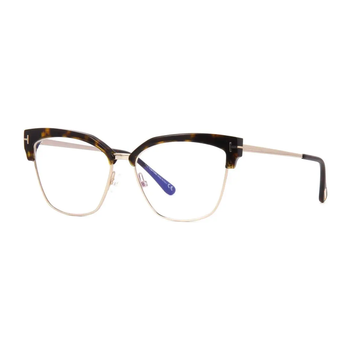 Tom Ford FT 5547-B Blue Block Dark Havana 052 Eyeglasses
