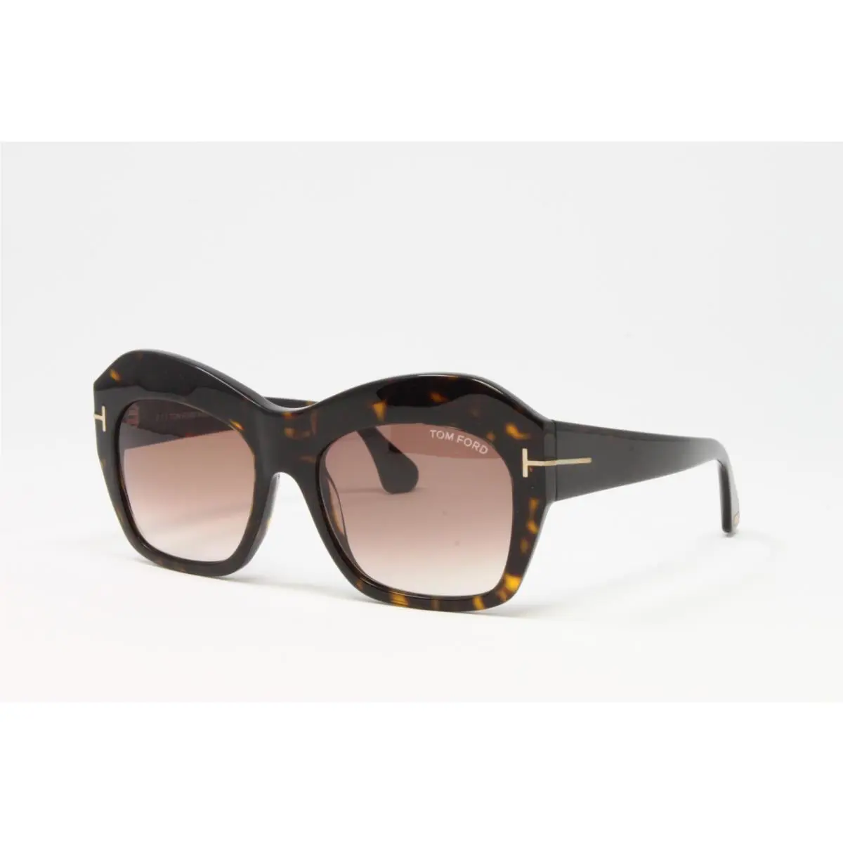 Tom Ford Women`s Sunglasses Emmanuelle FT0534S 52F Dark Havana 54mm Brown Lens