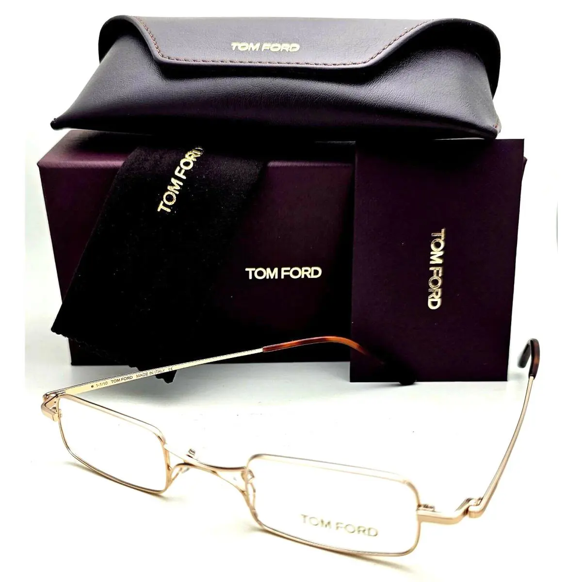Tom Ford Antique Vintage Style Eyeglasses TF 5170 028 42-24 145 Gold Frames