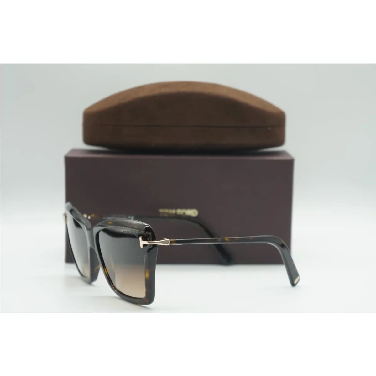 Tom Ford TF 849 52F Leah Havana Gold Sunglasses Frames 64-15