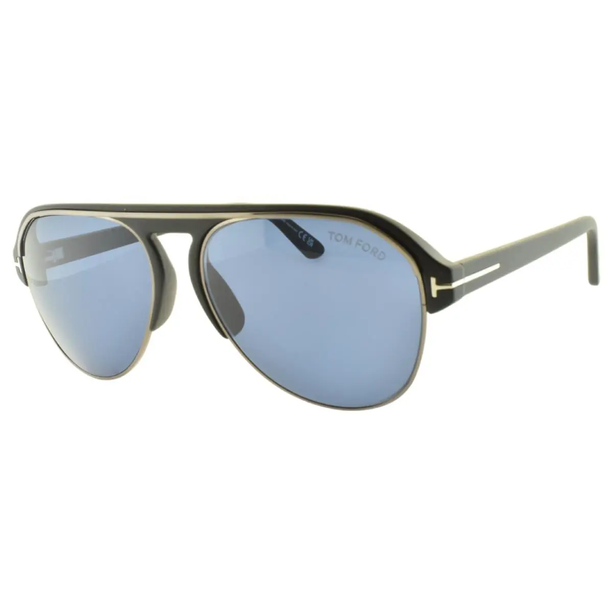 Tom Ford Marshell TF929 02V 58-16-145 Matte Black Aviator Full Rim Sunglass