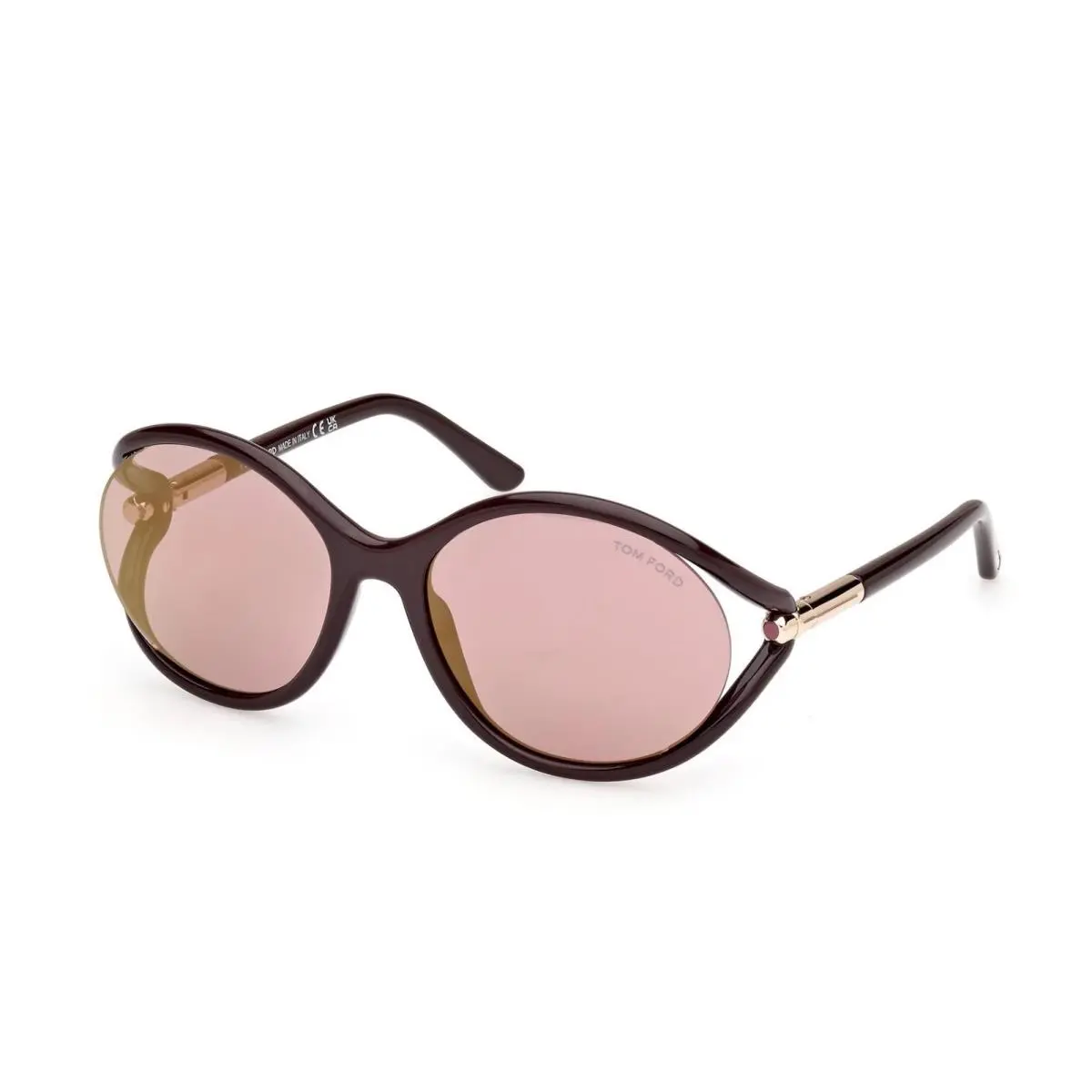 Tom Ford FT1090 48Z Dark Brown/rose Brown Sunglasses 59-18-120