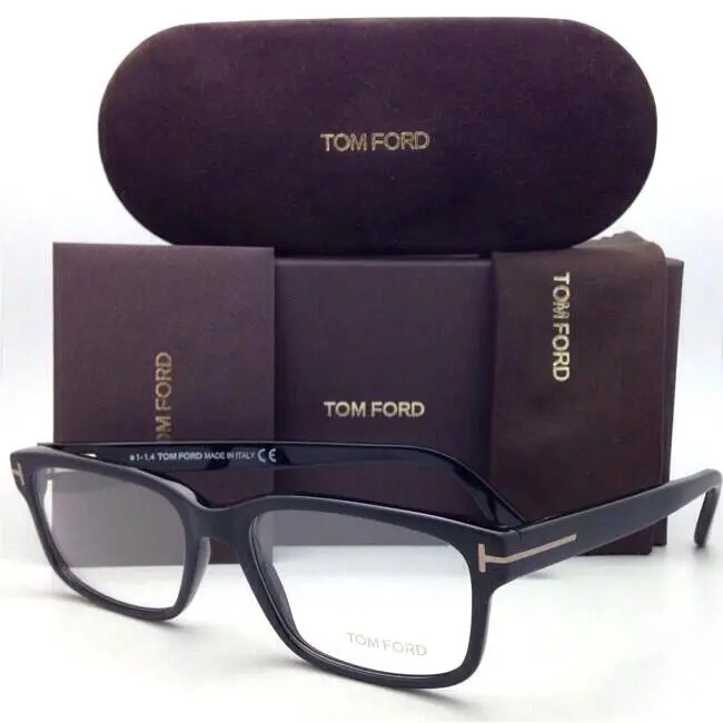 Tom Ford Eyeglasses TF 5313 002 55-17 Matte to Shiny Black Fade Frame W/case