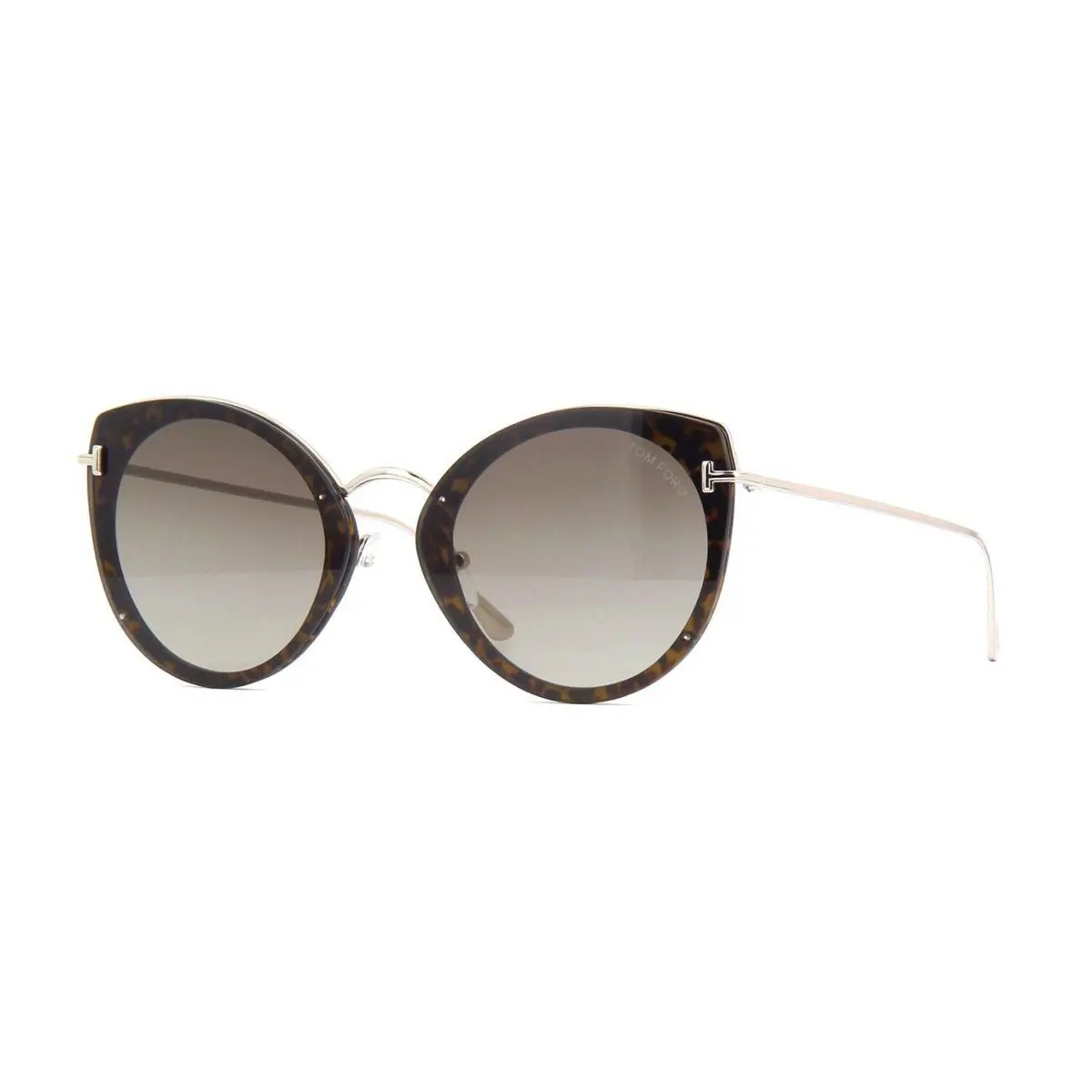 Tom Ford Jess FT 0683 Havana Rose Gold/brown Shaded 52K F Sunglasses - Frame: Havana Rose Gold, Lens: Brown Shaded
