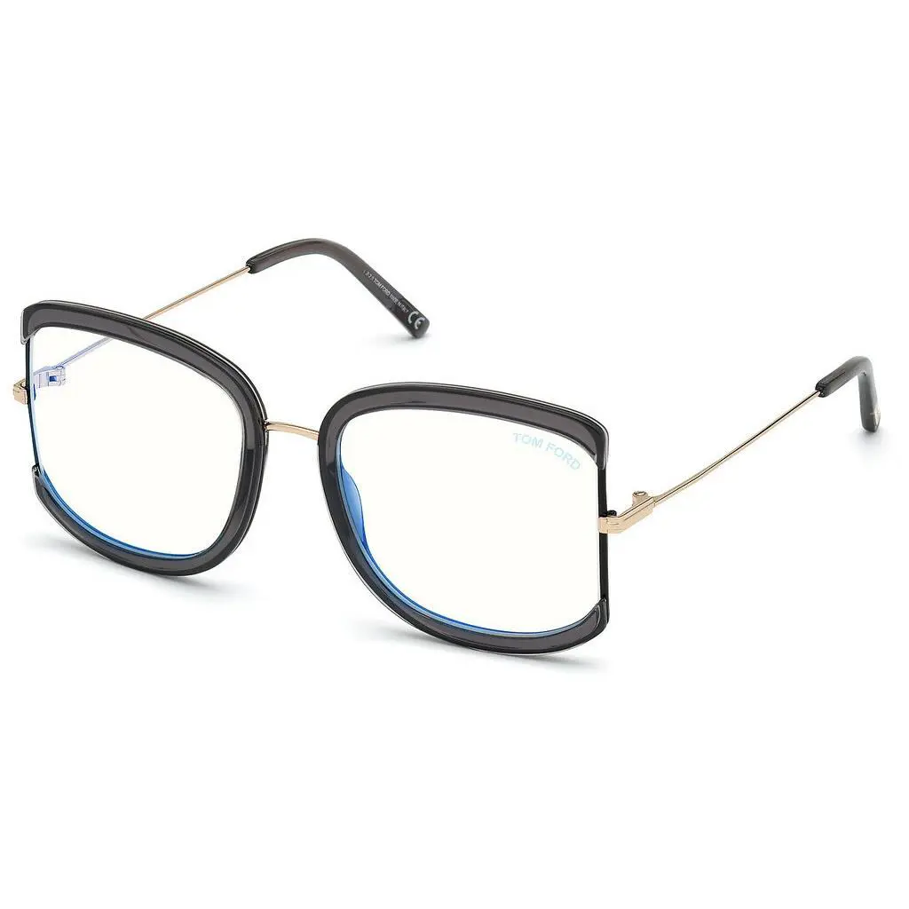 Tom Ford FT 5670 001 Shiny Black Frames Eyeglasses 54mm