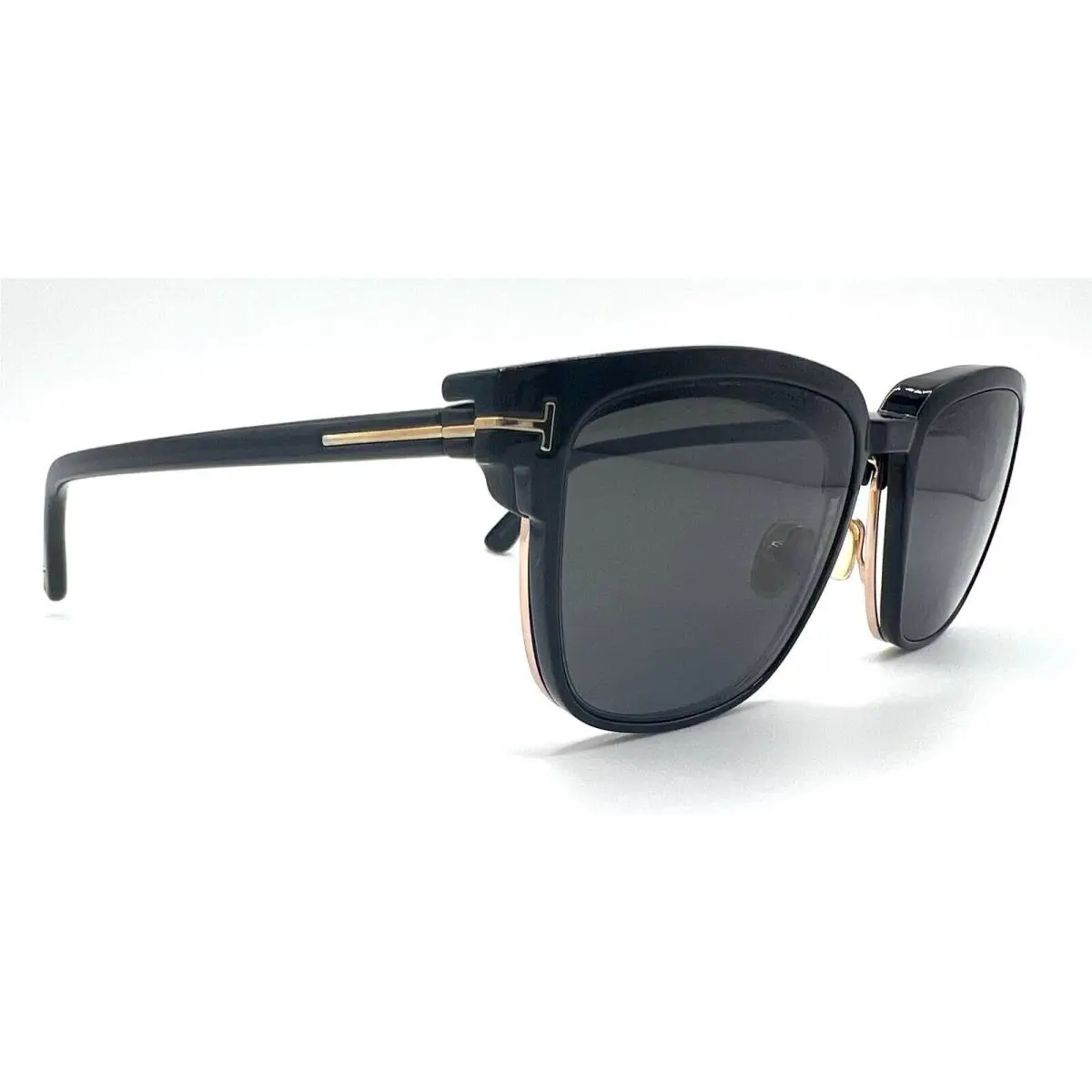 Tom Ford TF5683-B TF 5683B 001 Black Clip-on Frame Sunglasses 54-18-145
