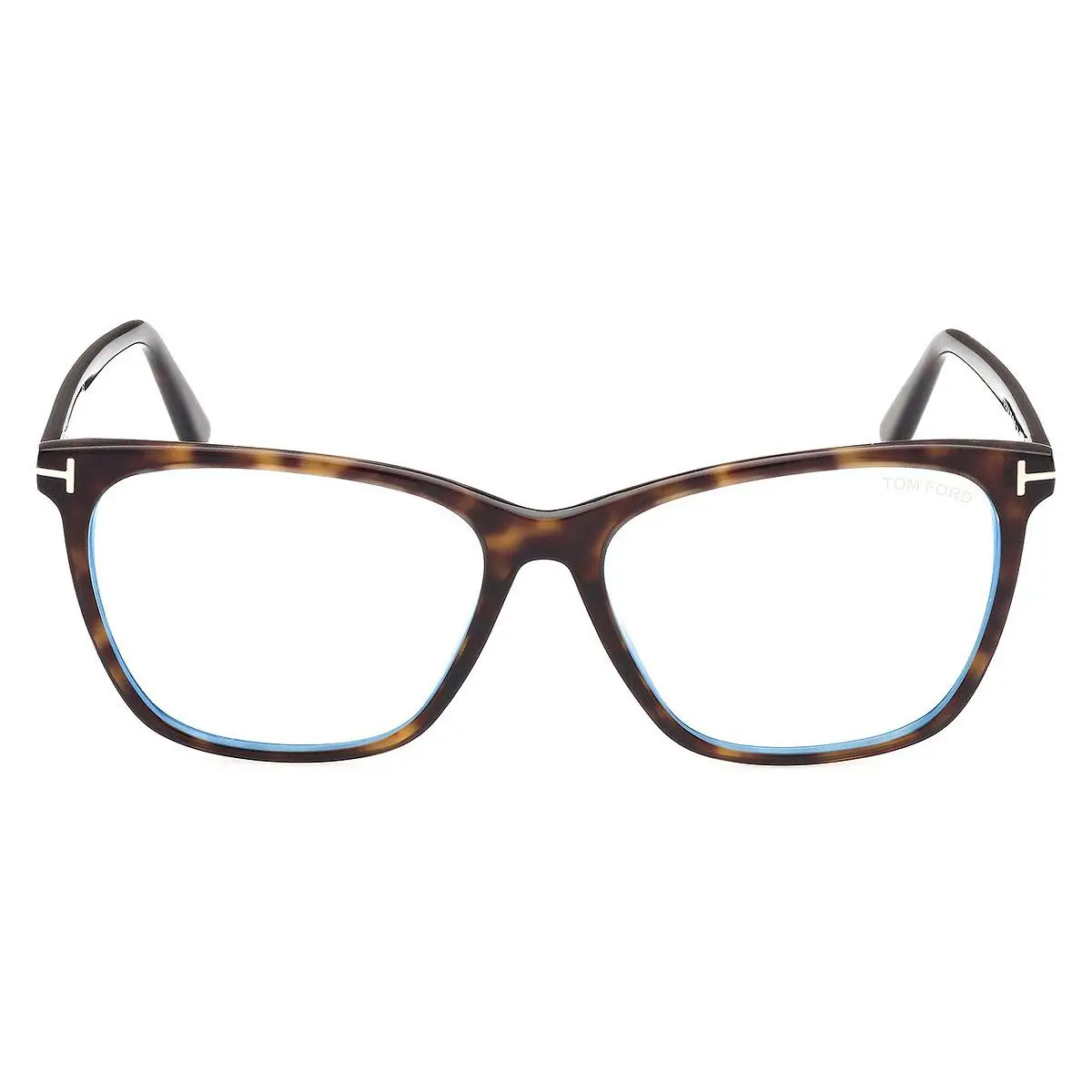 Tom Ford FT5762-B Eyeglasses Shiny Classic Dark Havana 55mm