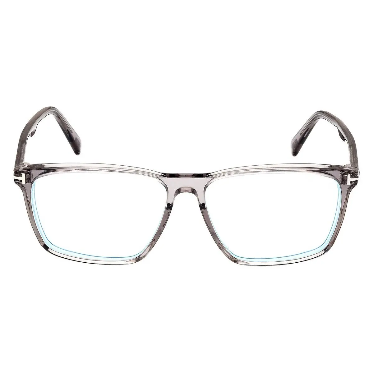 Tom Ford FT5959-B Eyeglasses Male Shiny Gray 56mm