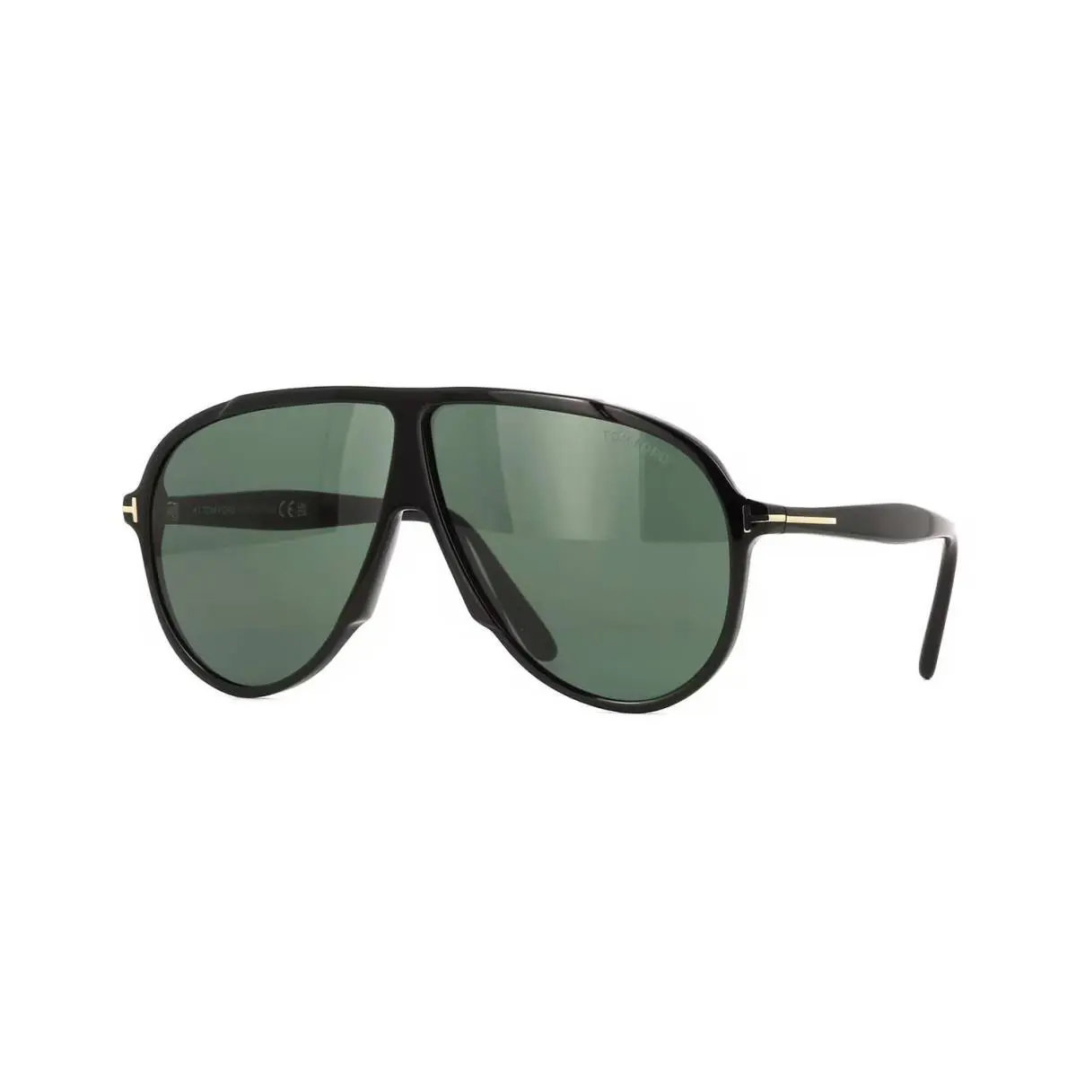 Tom Ford Vladimir FT1211 Shiny Black/green 01N Sunglasses