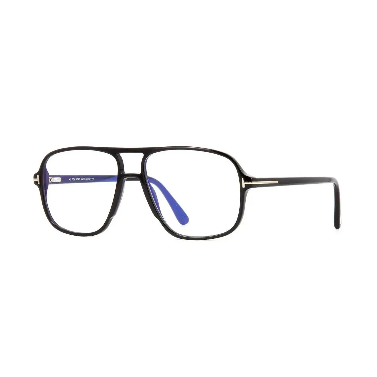 Tom Ford FT 5737-B Blue Block Shiny Black 001 Eyeglasses