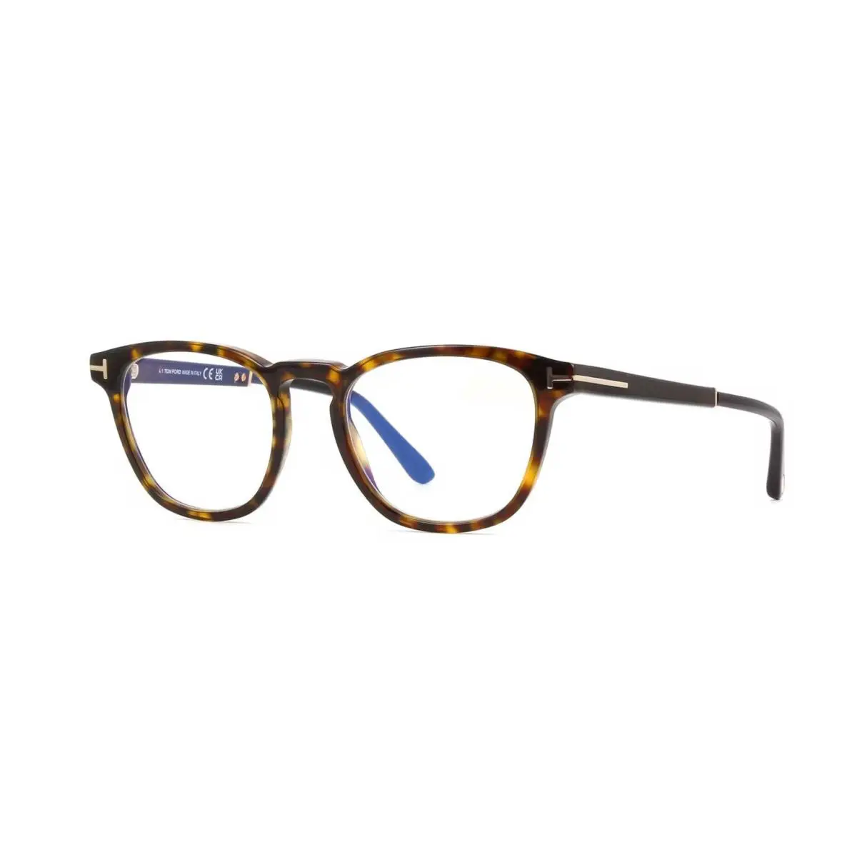 Tom Ford FT5890-B Blue Block Dark Havana with Black 056 Eyeglasses