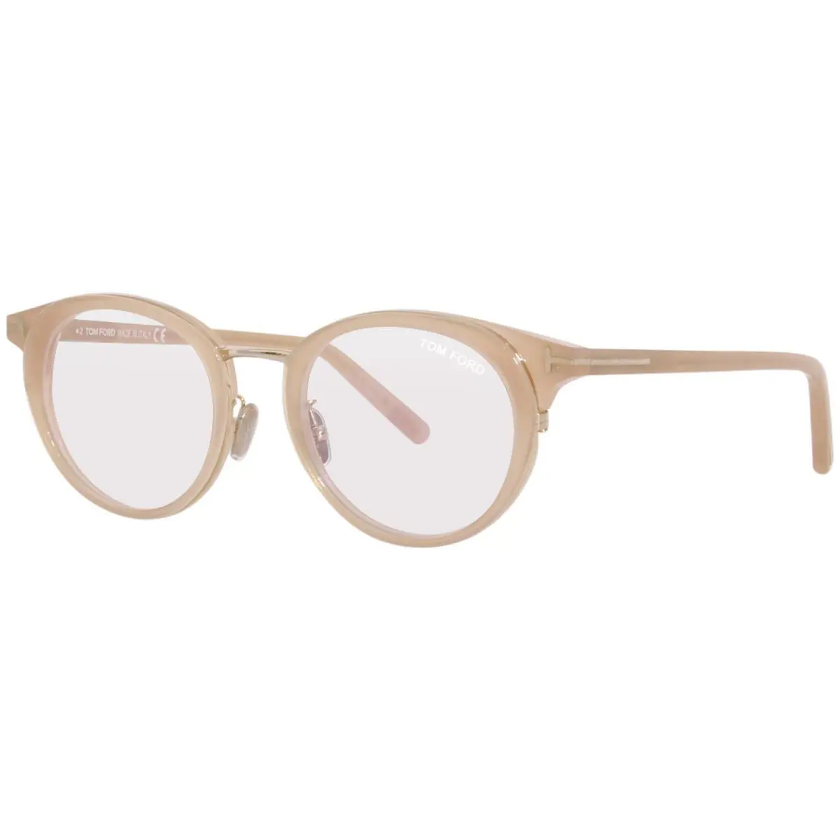 Tom Ford TF5784-D-B 072 Eyeglasses Women`s Shiny Pink/blue Block Full Rim 48mm