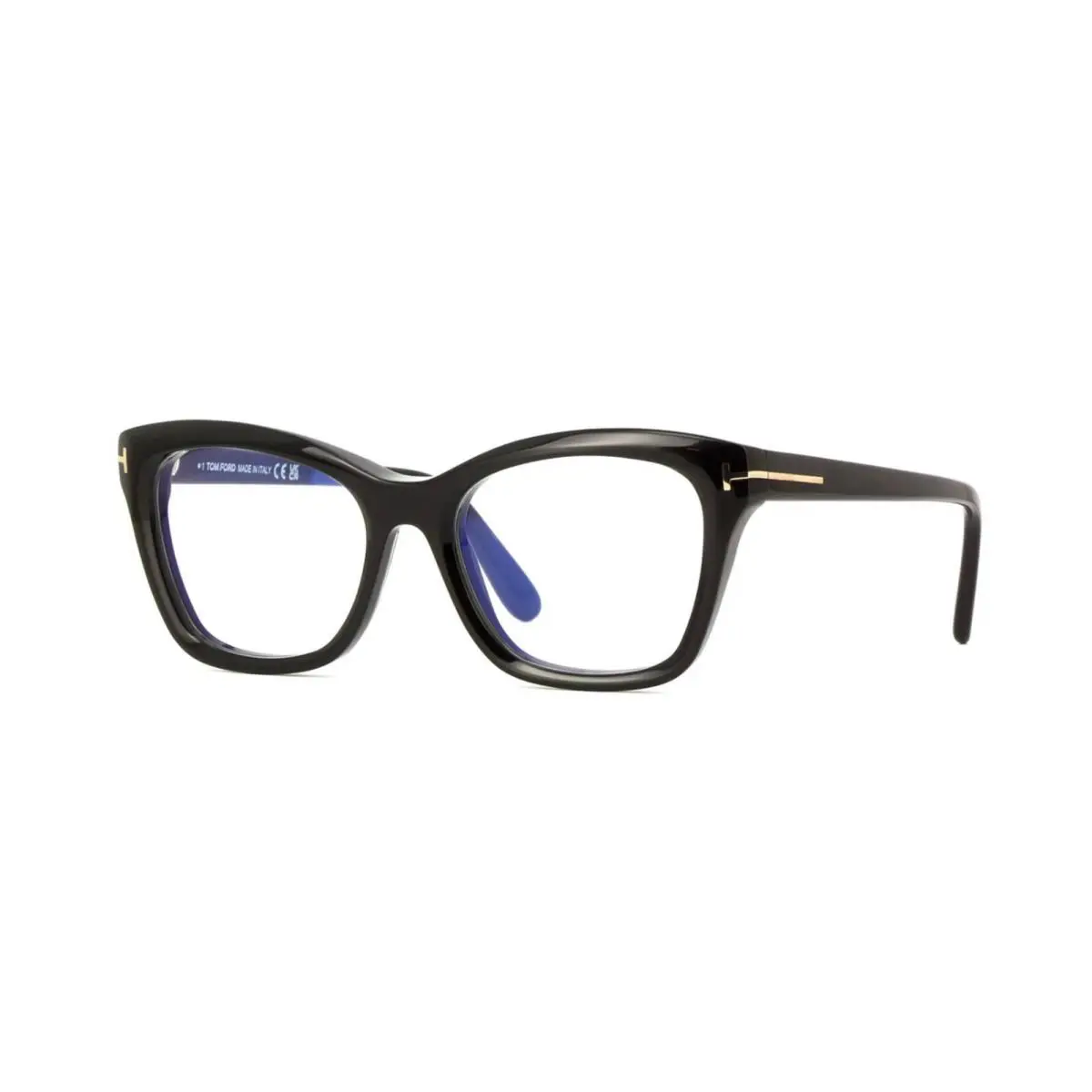 Tom Ford FT5909-B Blue Block Shiny Black 001 Eyeglasses