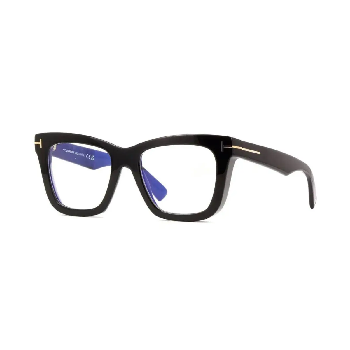 Tom Ford FT 5881-B Blue Block Shiny Black 001 Eyeglasses - Frame: Shiny Black