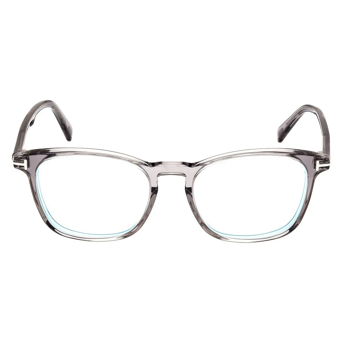 Tom Ford FT5960-B Eyeglasses Male Shiny Gray 52mm
