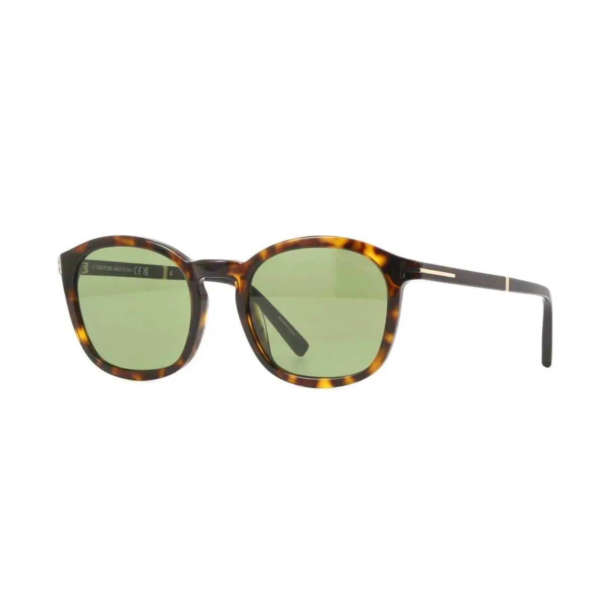 Tom Ford Jayson FT 1020 Dark Havana/green Photochromic 52N Sunglasses - Frame: Dark Havana, Lens: Green Photochromic