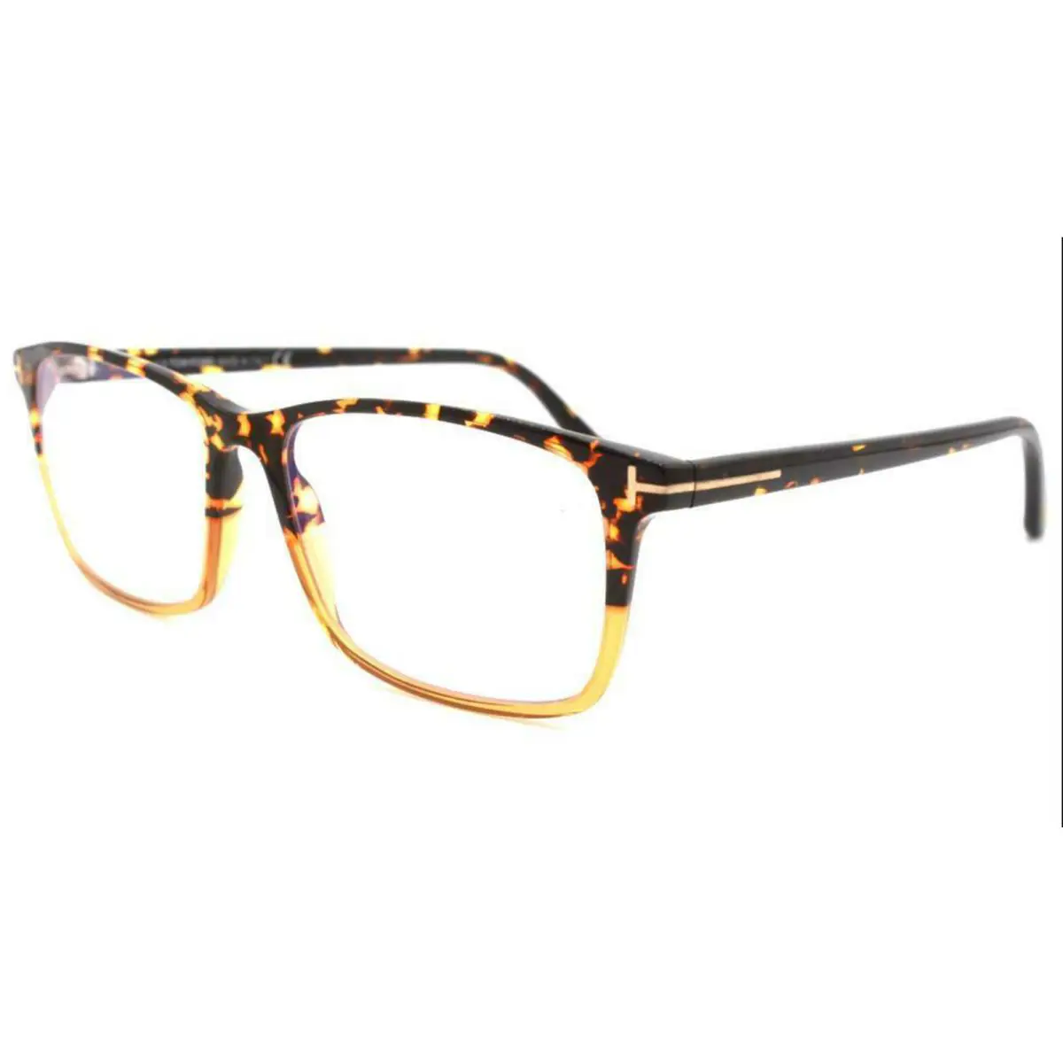 Tom Ford Eyeglasses TF 5584-B 055 54-16 Tortoise Brown Gold Plastic Frames