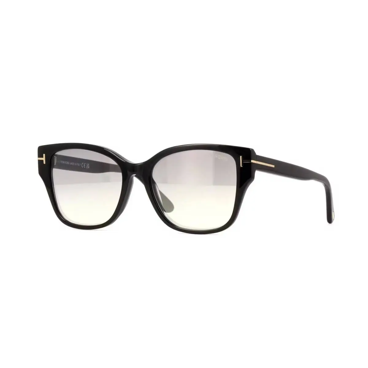 Tom Ford Elsa FT 1108 Black/light Brown Silver Mirrored 01C Sunglasses - Frame: Black, Lens: Light Brown Silver Mirrored