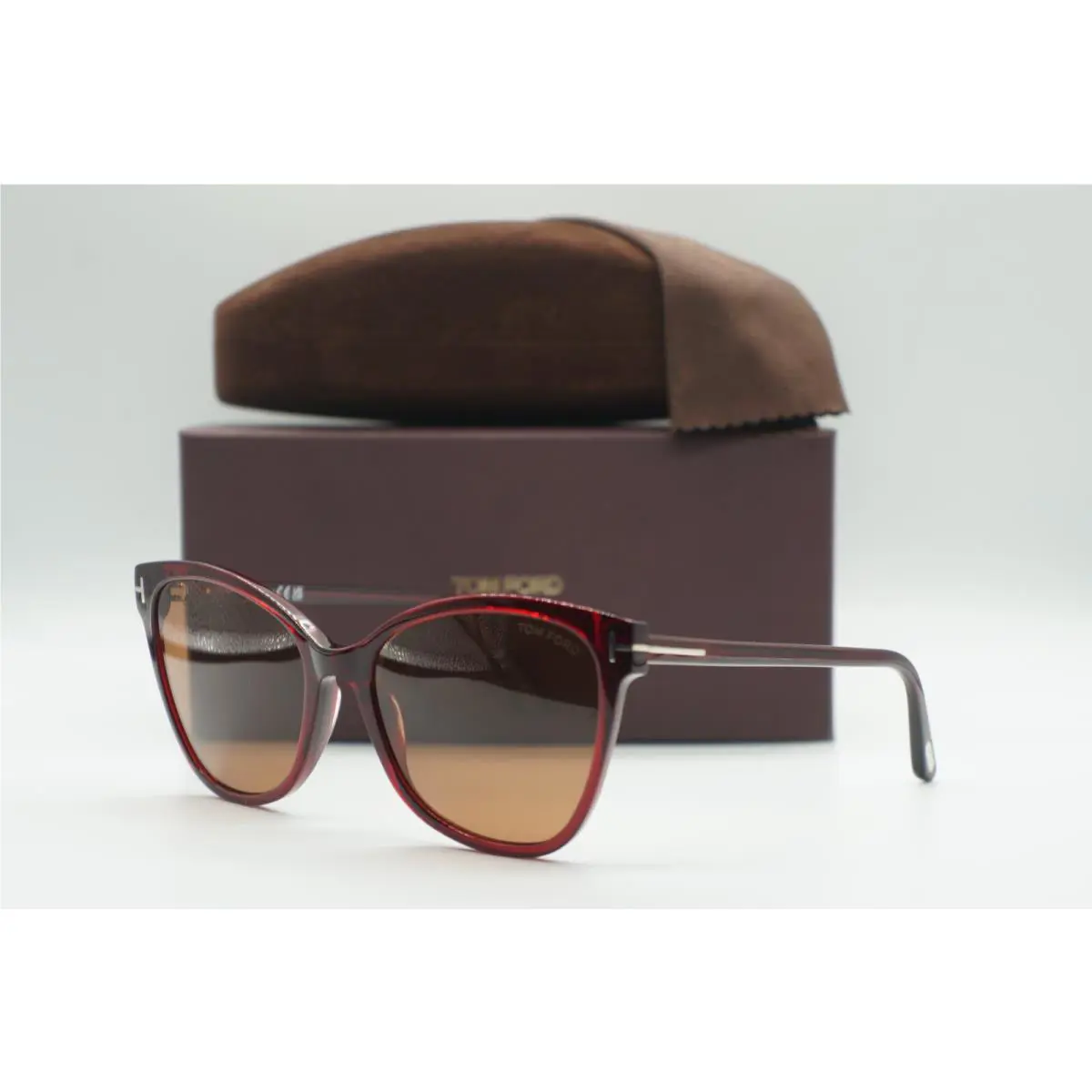 Tom Ford TF 844 68E Red Cat Eye Sunglasses Frames 58-18