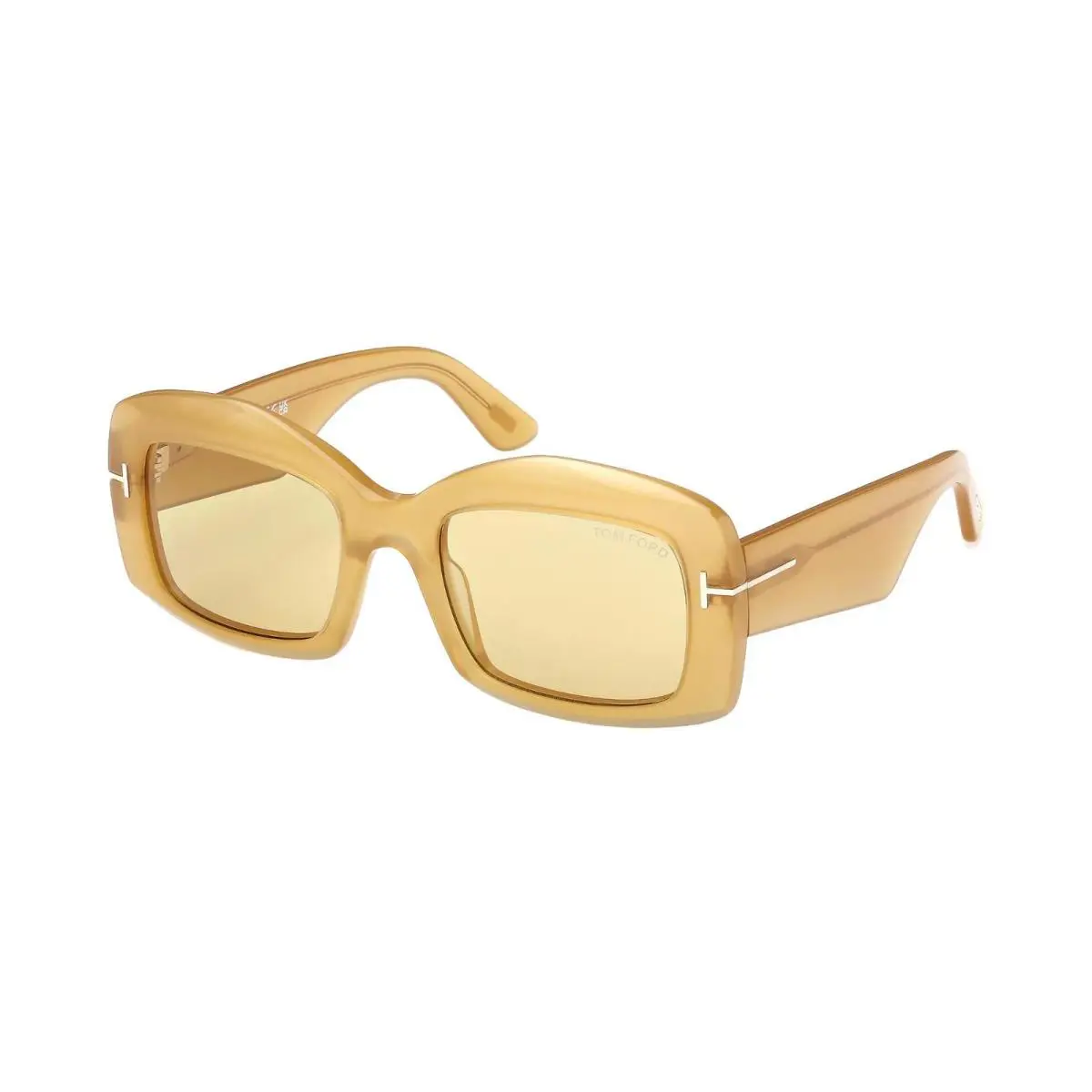 Tom Ford Venetia FT1218 Shiny Yellow/yellow 39E Sunglasses - Frame: Shiny Yellow, Lens: Yellow