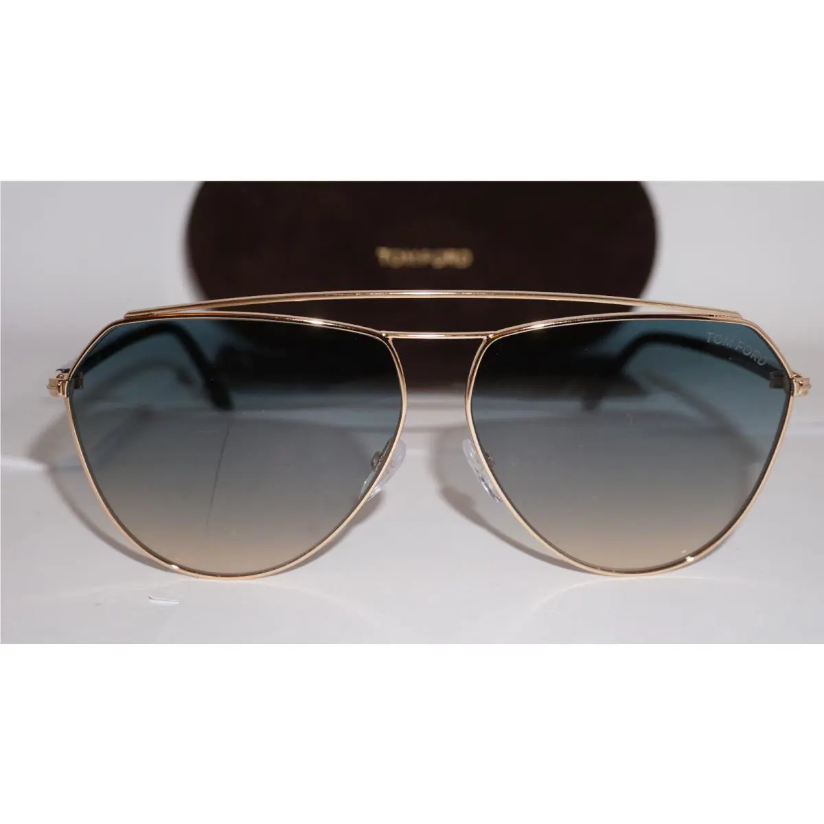 Tom Ford Sunglasses Binx Aviator Gold Blue TF681 28P 63 12 140