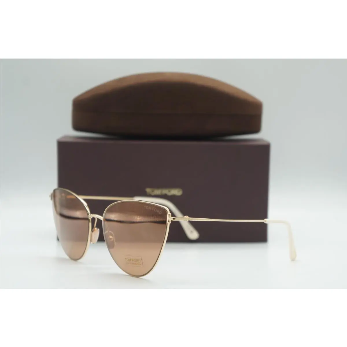 Tom Ford TF 1005 32G Gold Brown Mirror Sunglasses Frames 62-17