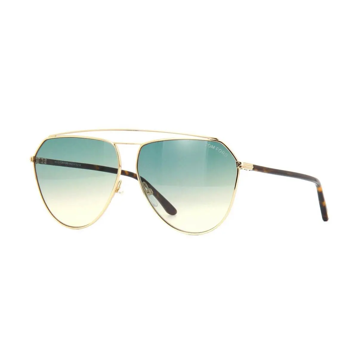 Tom Ford Binx FT 0681 Rose Gold Havana/green Shaded 28P Sunglasses