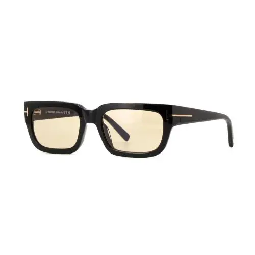 Tom Ford Ezra FT 1075 Shiny Black/light Brown Photochromic 01E Sunglasses - Frame: Shiny Black, Lens: Light Brown Photochromic
