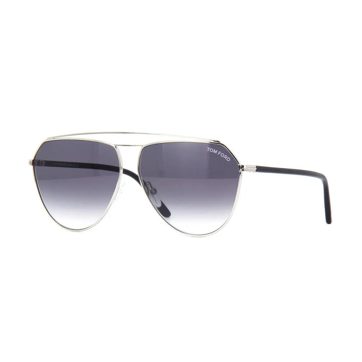 Tom Ford Binx FT 0681 Silver Black/grey Shaded 16B Sunglasses