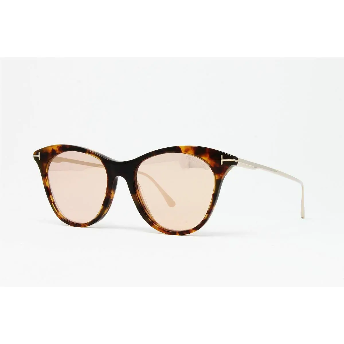 Tom Ford Sunglasses Micaela FT0662S 55G Havana 53mm Mirrored Lens