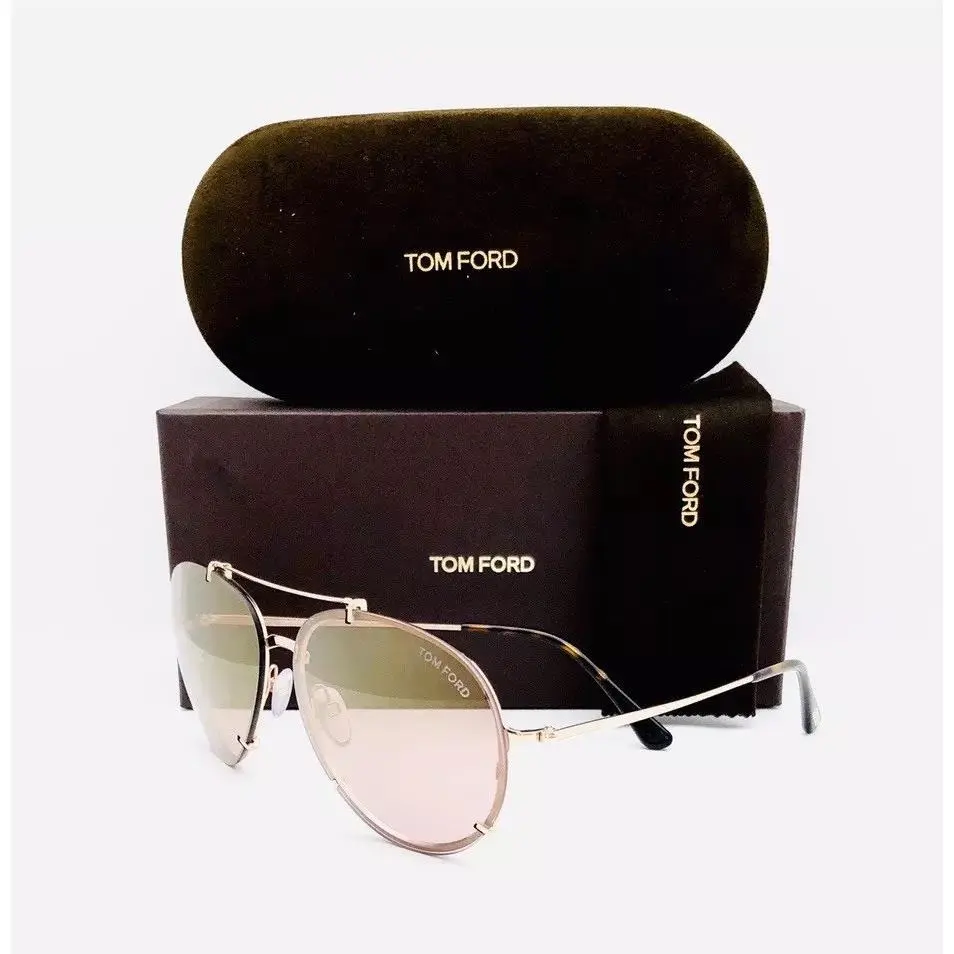 Tom Ford Sunglasses TF 527 28Z Dickon Gold 61•14•145 with Case
