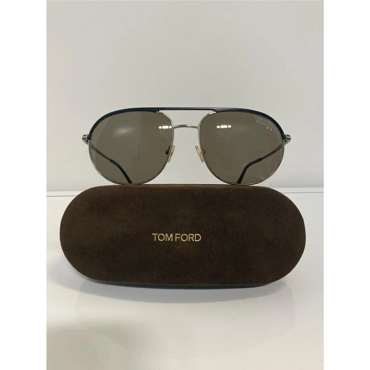 Tom Ford Gio TF772 02h Gold Aviator Men s Polarized Sunglasses
