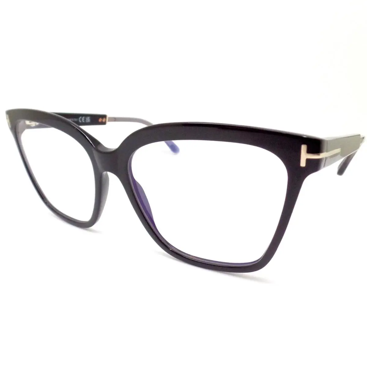 Tom Ford TF 5892-B 001 Black 56mm Blue Block Frames