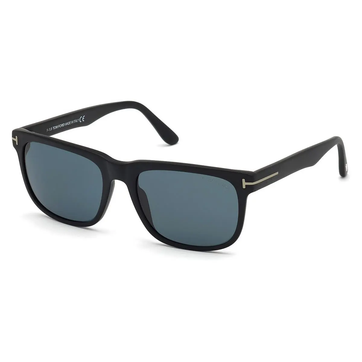 Men Square Sunglasses FT0775 Stephenson 02N Matte Black/teal 56mm by Tom Ford