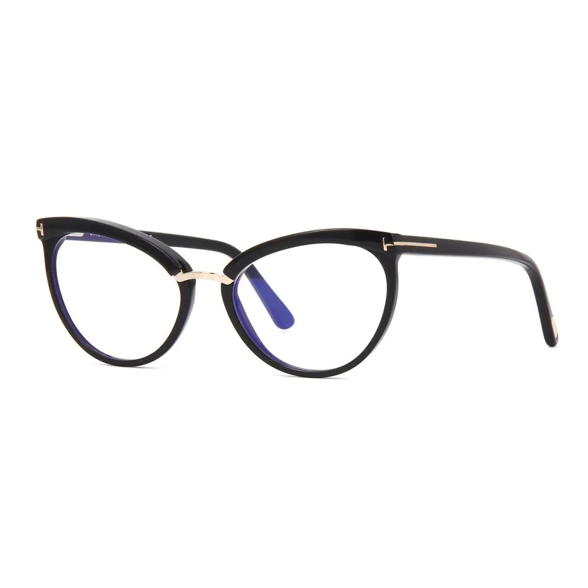Tom Ford FT 5551-B Blue Block Black 001 Eyeglasses