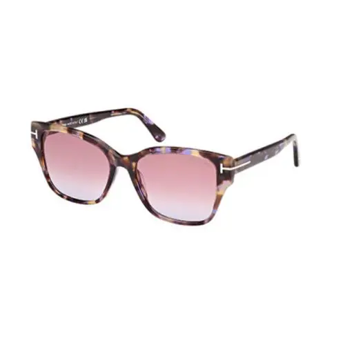 Tom Ford Elsa FT1108 55Z Coloured Havana/violet Gradient Women`s Sunglasses - Frame: Coloured Havana, Lens: Violent