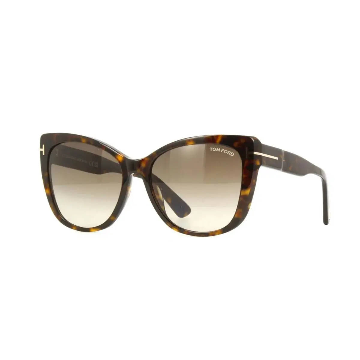 Tom Ford Nora FT 0937 Dark Havana/roviex Shaded 52K Sunglasses
