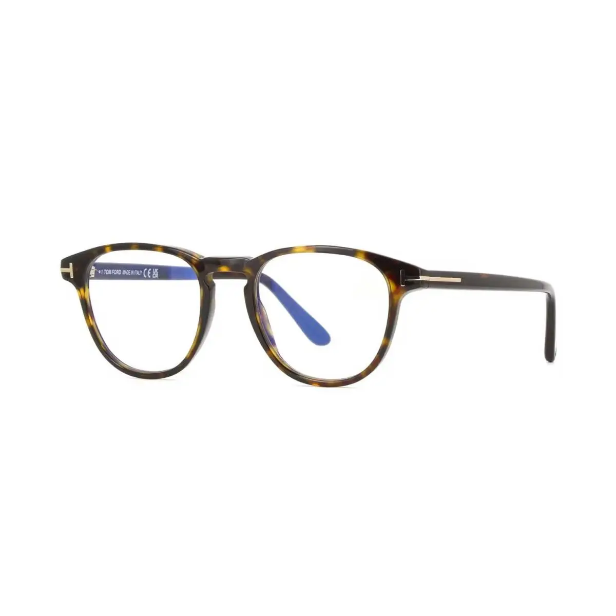 FT5899-B Blue Block Dark Havana 052 Eyeglasses by Tom Ford