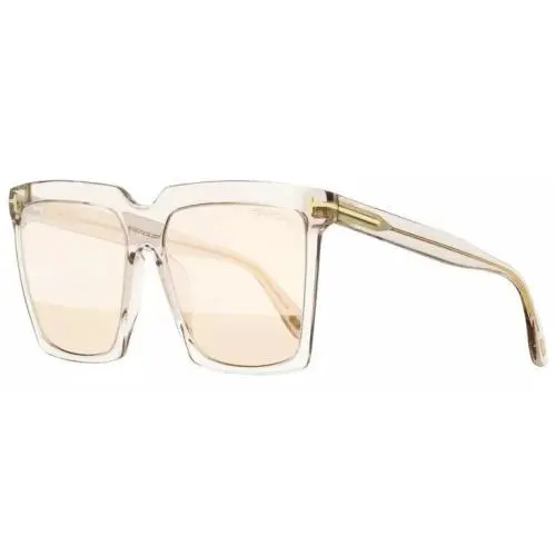 Tom Ford Sabrina-02 TF0764 764 20Z 57G Clear Square Sunglasses Frame 58mm