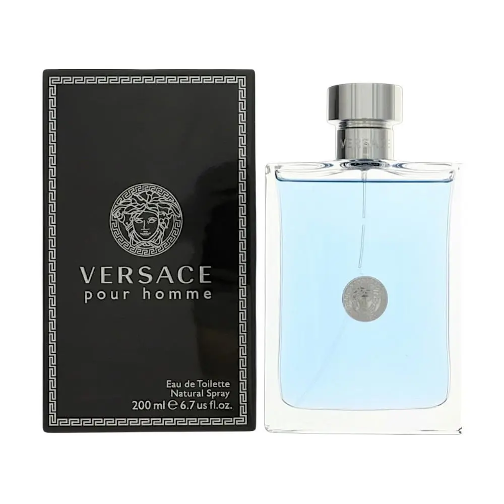 Versace Pour Homme by Versace Box For Men 6.7 Oz Eau De Toilette Spray