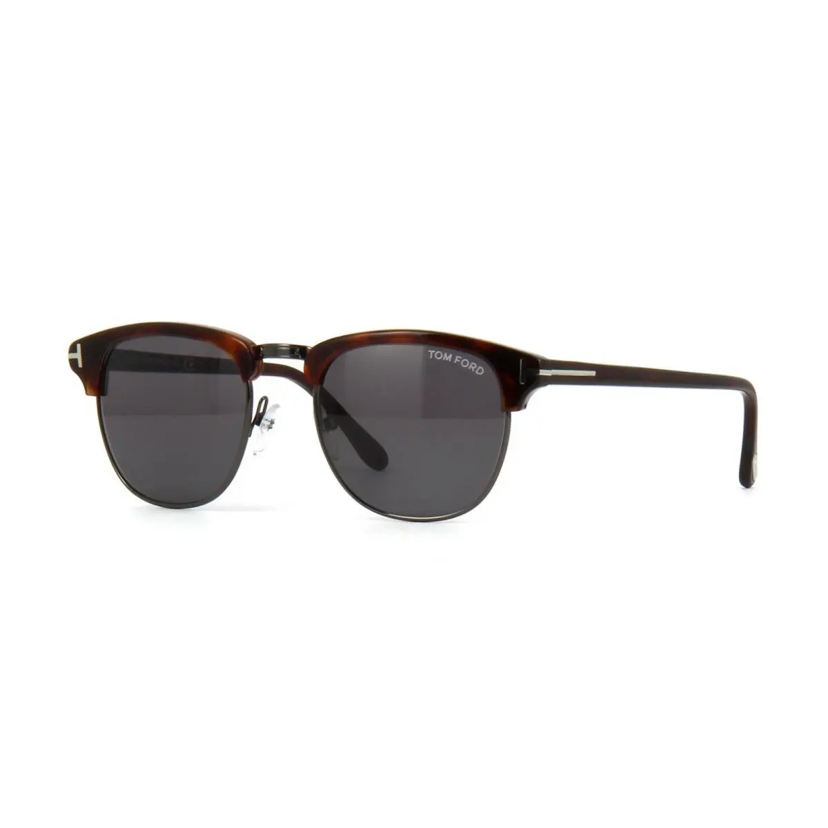 Tom Ford Henry FT 0248 Dark Havana Ruthenium/smoke 52A 51mm Sunglasses