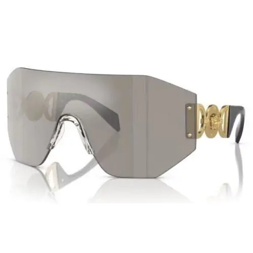 Versace 0VE2258 10026G Grey Mirror Oversized Sunglasses