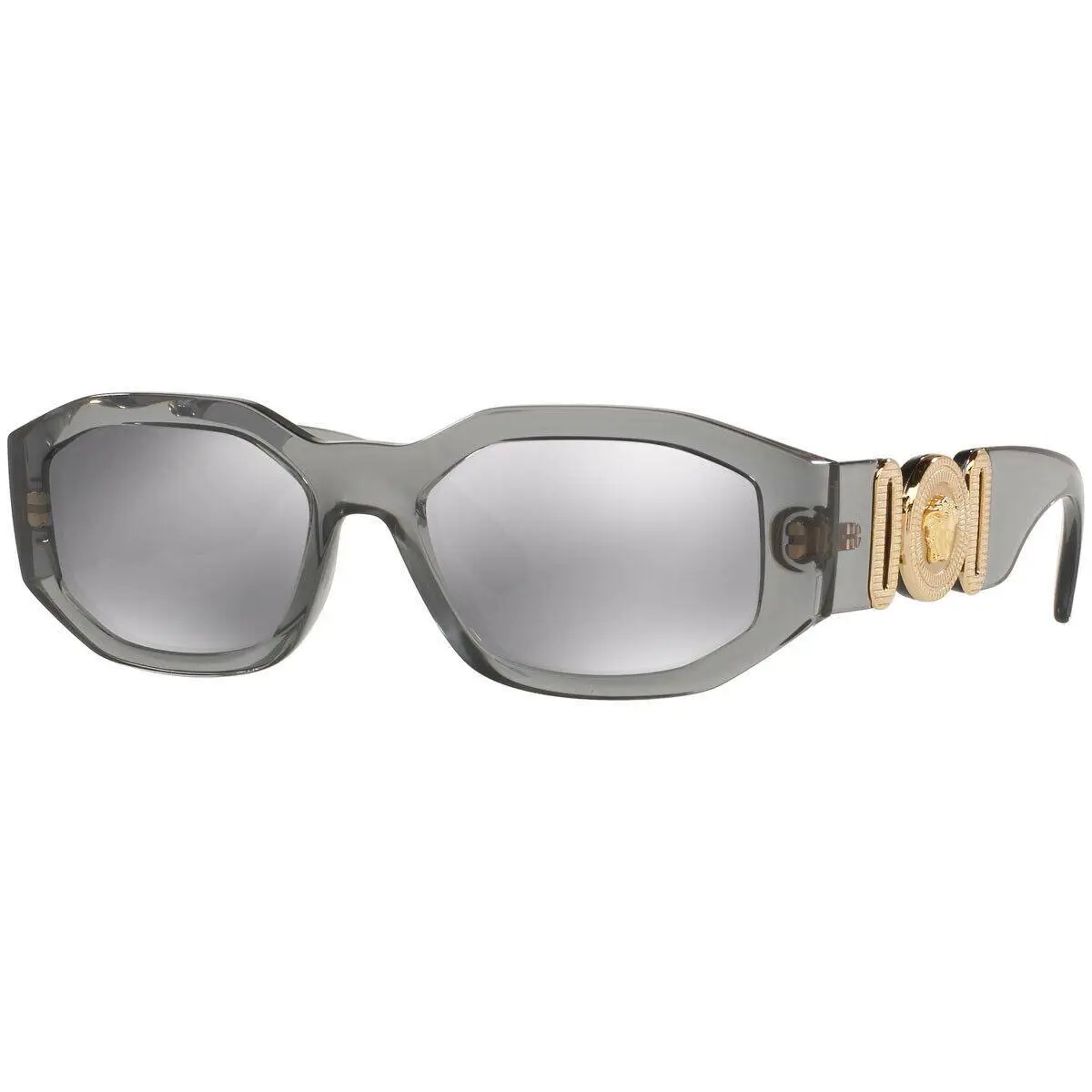 Versace VE4361 311 6G Transparent Grey Men`s Sunglasses 53 mm