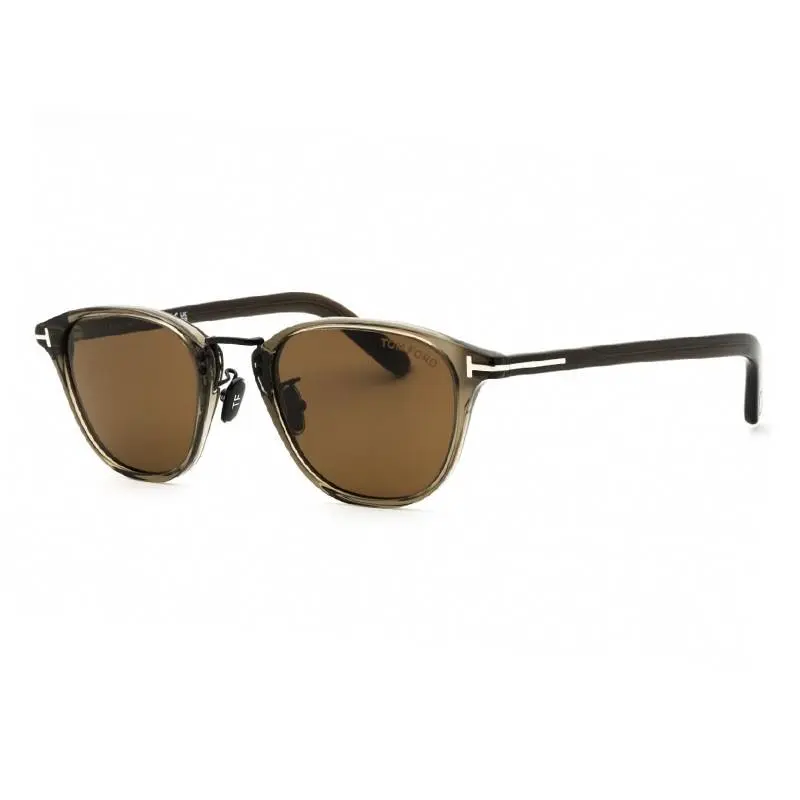 FT1049-D 20J Shiny Grey/roviex 50-21-145 Sunglasses by Tom Ford