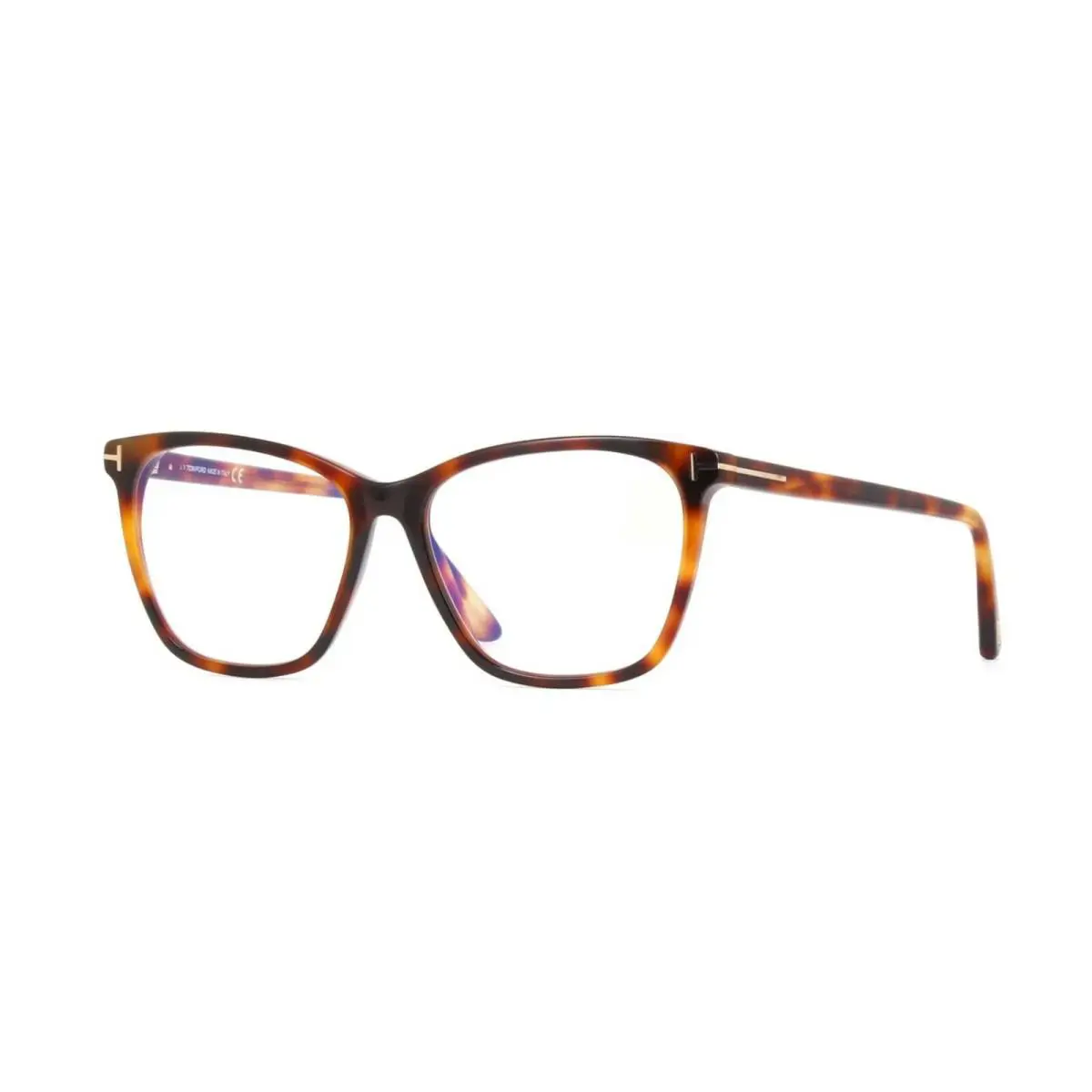Tom Ford FT 5762-B Blue Block Blonde Havana/blue Filter 053 Eyeglasses