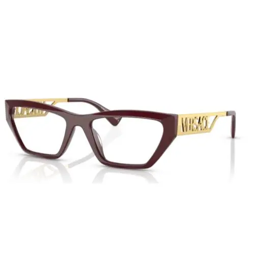 0VE3327U 5381 Bordeaux Women`s Rectangular Eyeglasses by Versace