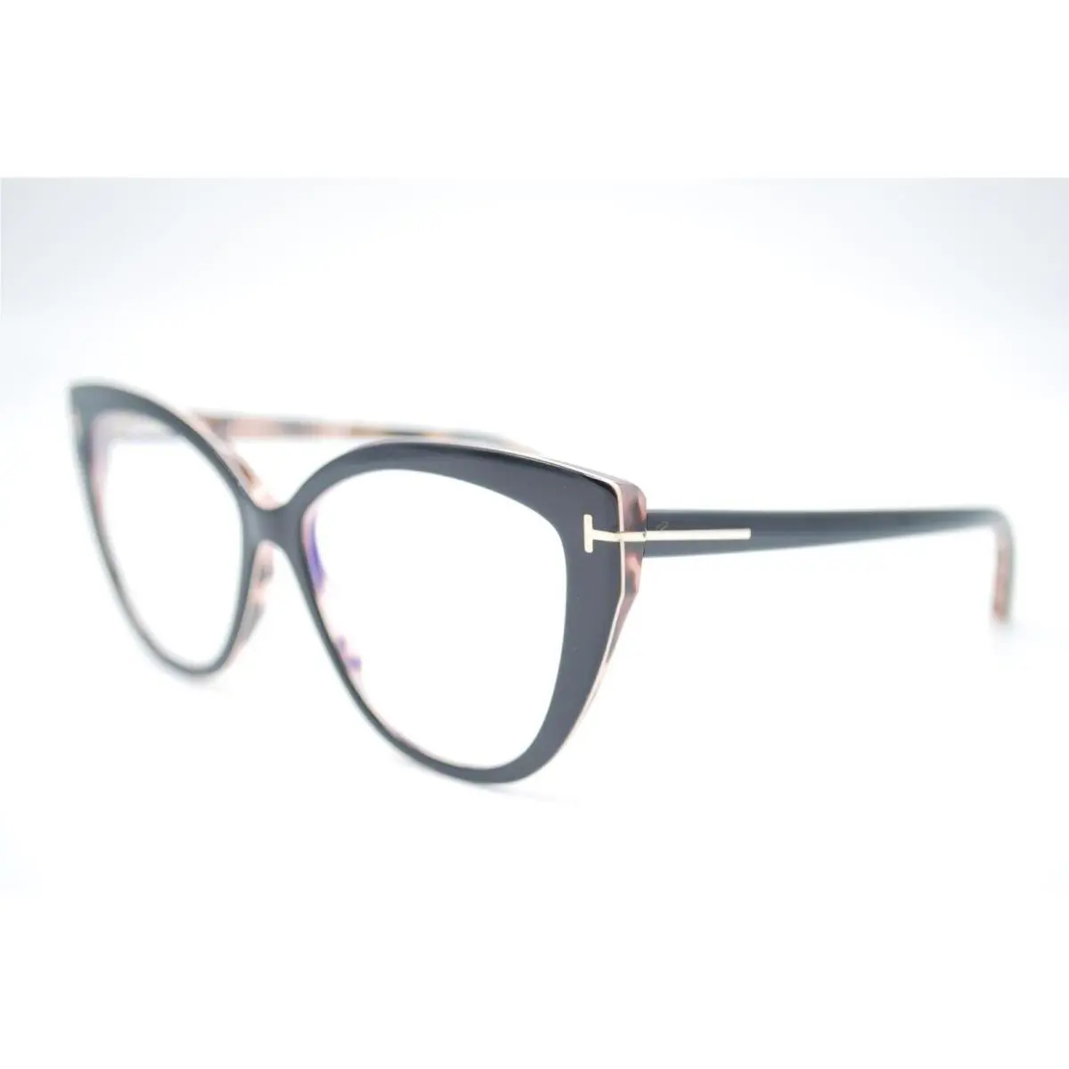 Tom Ford TF 5673-B 005 Black Blue Block Eyeglasses Frames 54-15